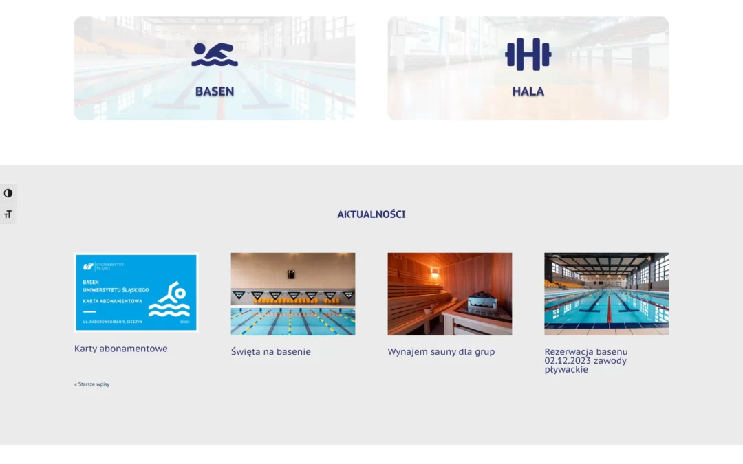 Obiekty sportowe Uniwersytet Śląski w Cieszynie